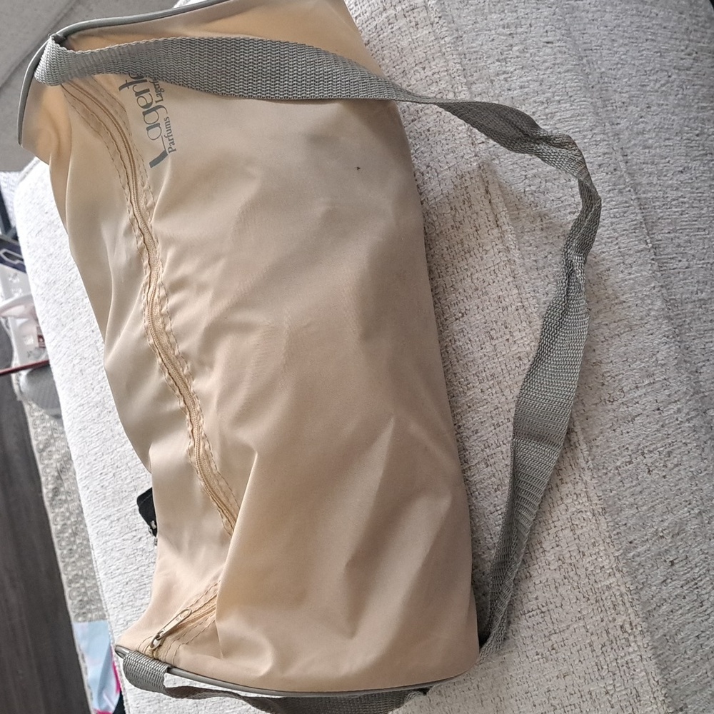 Lagerfeld Beige Parfum Duffel Vintage Bag